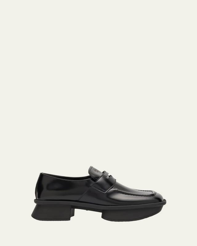 Re-Edition Brushed Leather Penny Loafers